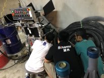 沙木新材技術人員赴國外進行技術指導